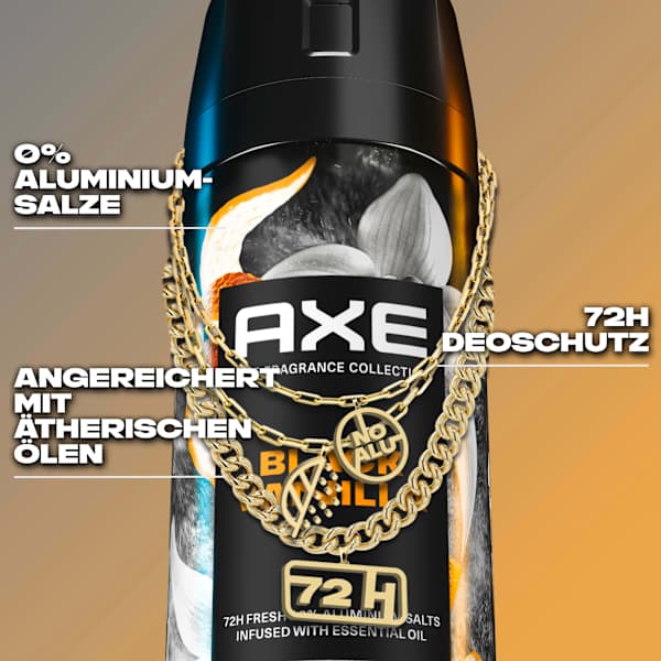 Bodyspray Black Vanilla Orange & Sandalwood Scent AXE