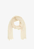 Bershka SOFT TOUCH WITH FRAYED EDGES - Scarf - beige