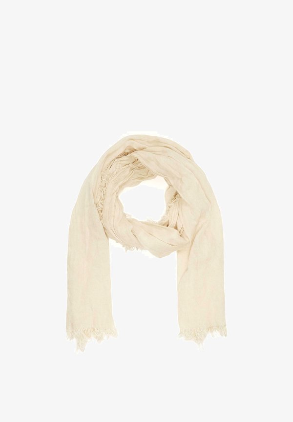 Bershka SOFT TOUCH WITH FRAYED EDGES - Scarf - beige