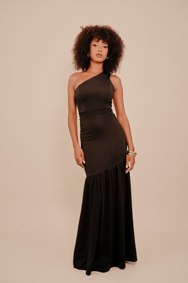 WAL G. JULIA ONE SHOULDER MAXI