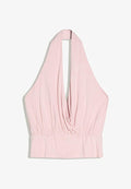 Bershka CROSSOVER RUCHED CUMMERBUND - Top - light pink