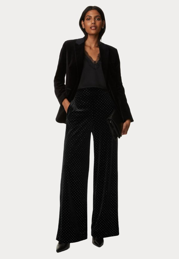 Marks & Spencer STUD EMBELLISHED WIDE LEG