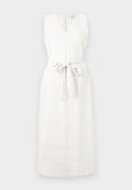 Calvin Klein V NECK SLEVELESS DRESS - Day dress - white sand
