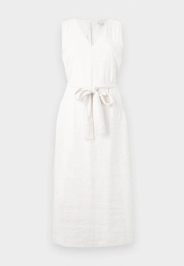 Calvin Klein V NECK SLEVELESS DRESS - Day dress - white sand