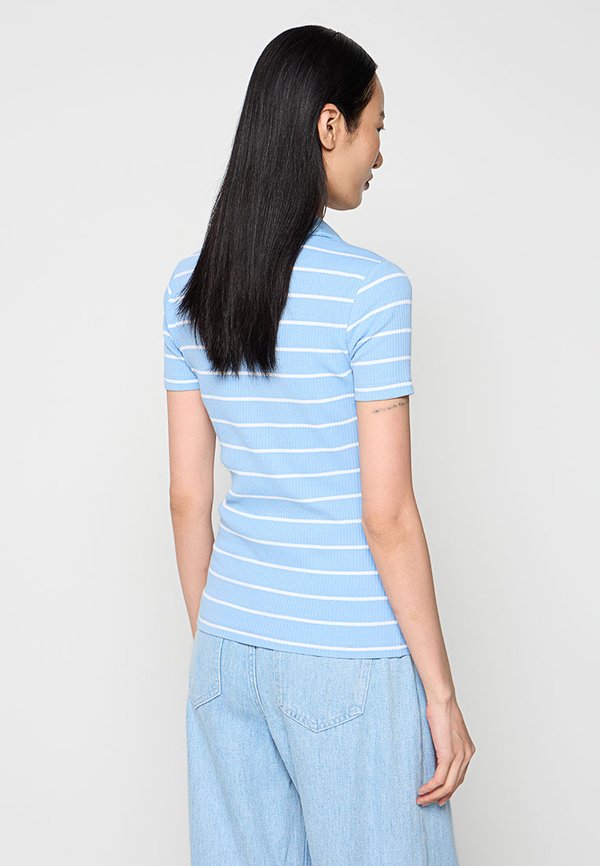 KARL LAGERFELD IKON STRIPED RIB POLO