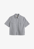Levi's® SS BOXY WESTERN - Shirt - camran plaid troposp - blues