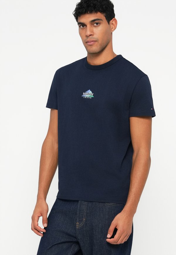 Tommy Jeans MOUNTAIN LOGO EMBROIDERY JERSEY T-SHIRT