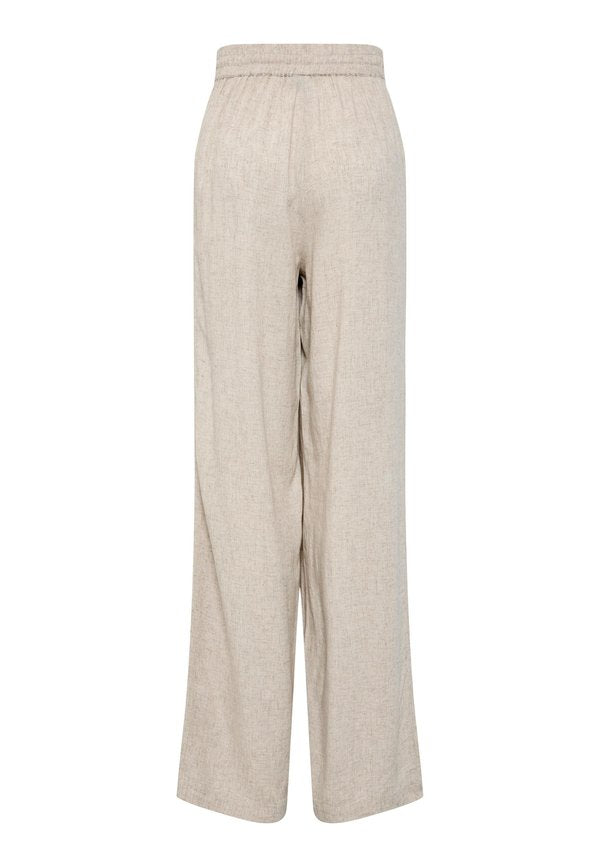 Pieces Wide-leg PCPIA LINEN BLEND