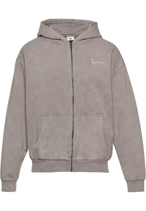 Karl Kani CHEST SIGNATURE OS WASHED HEAVY SWEAT WOLF FULL ZIP