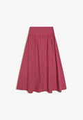Bershka CHECKED MIDI SKIRT - A-line skirt - red