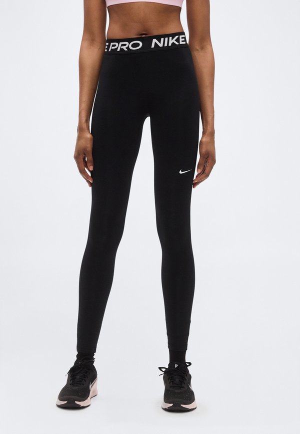 Nike Performance W NP DF 365 MR TIGHT USM - Leggings - black/white