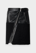 KARL LAGERFELD MIX BIKER SKIRT