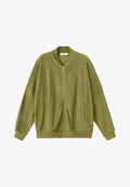 Mango Zip-up sweatshirt - khaki