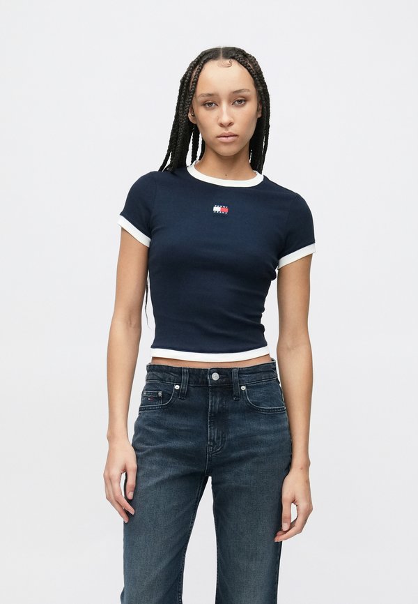 Tommy Jeans TOMMY BADGE RIBBED SLIM T-SHIRT