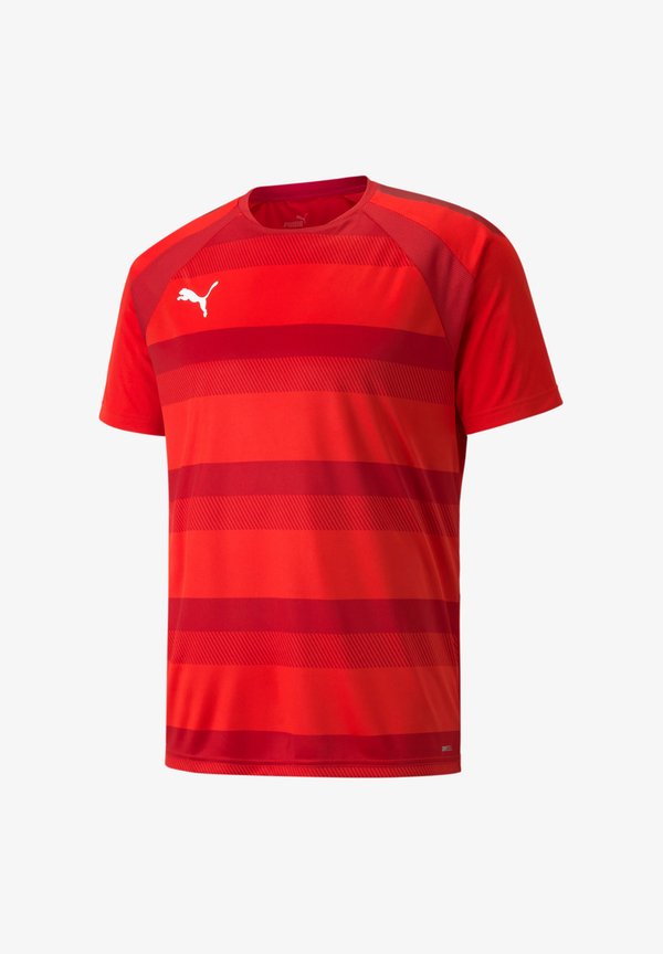 Puma Print T-shirt - rotrotweiss