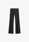 Bershka BOOTCUT - Trousers - black