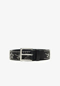 Bershka STUDDED  - Belt - black