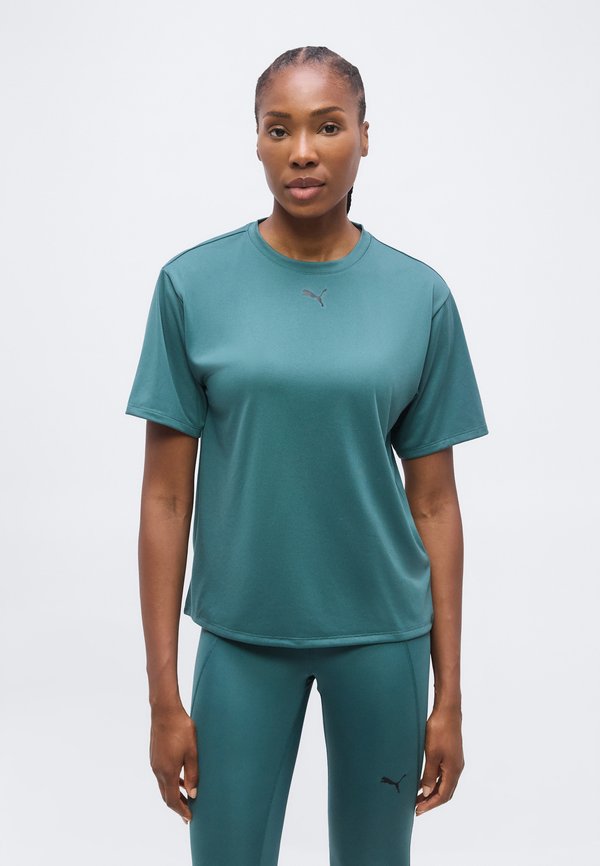 Puma TAD ESSENTIAL RELAXED TEE - Sports T-shirt - herb garden