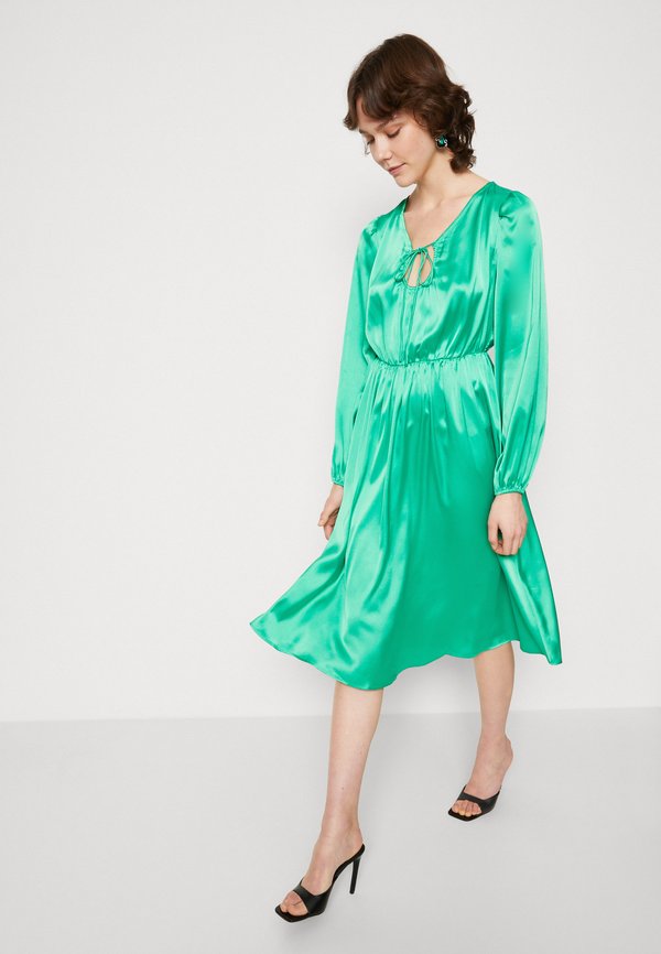 VILA VIPETIA V NECK MIDI DRESS