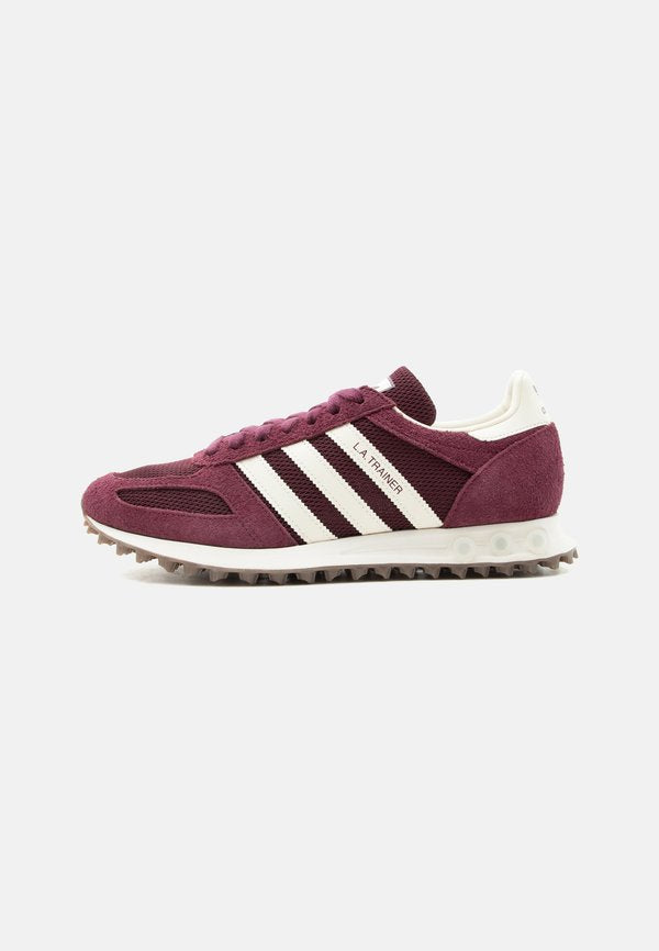 adidas Originals LA TRAINER OG UNISEX - Trainers - maroon/off white