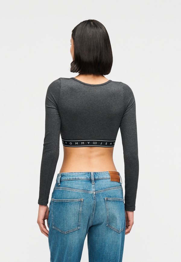 Tommy Jeans LONG SLEEVE SLIM CROP TOP