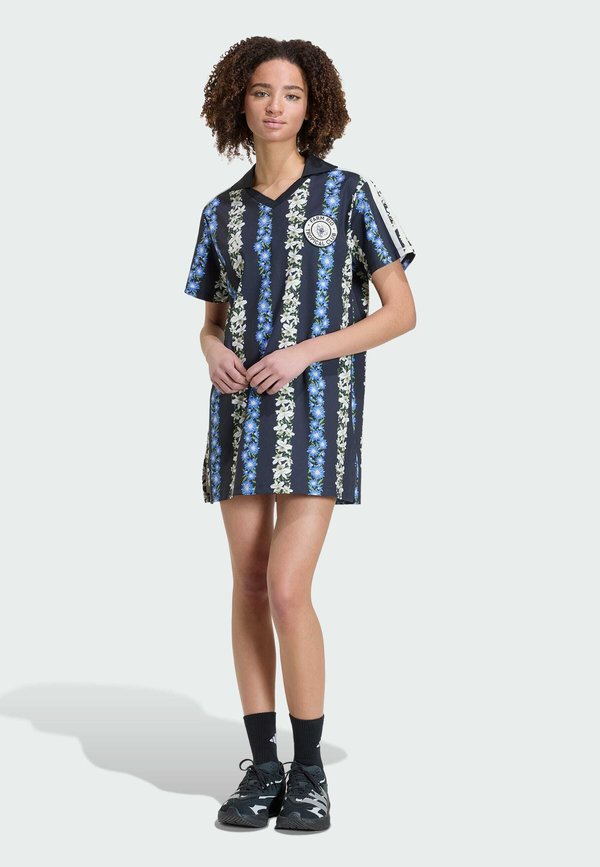 adidas Sportswear ADIDAS SPORTSWEAR ADIDAS X FARM RIO DRESS - T-Shirt Dress - black   cream white   multicolor