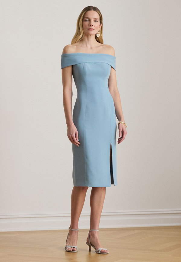 Lauren Ralph Lauren CREPE OFF-THE-SHOULDER COCKTAIL DRESS