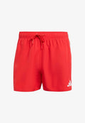adidas Sportswear 3 STRIPES  - Swimming shorts - pure ruby   white