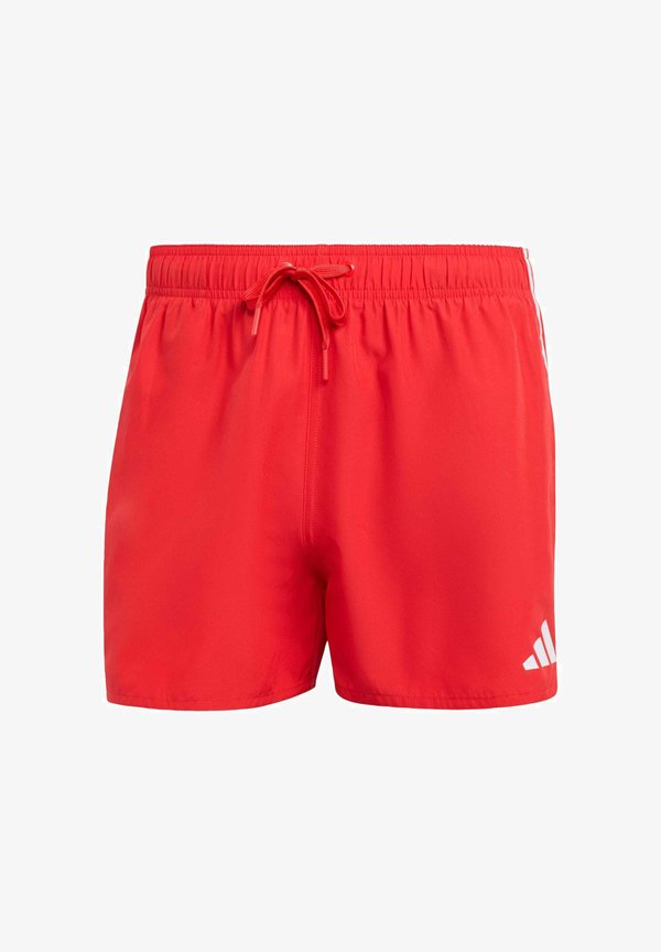 adidas Sportswear 3 STRIPES  - Swimming shorts - pure ruby   white