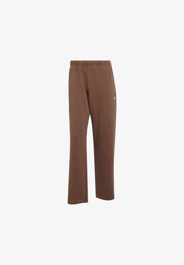 adidas Originals ADIDAS ORIGINALS TREFOIL ESSENTIALS WASHED OPEN HEM PANTS - Trousers - preloved brown