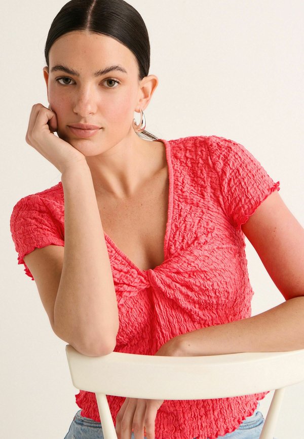 Next TEXTURED TWIST FRONT SHORT SLEEVE-REGULAR FIT