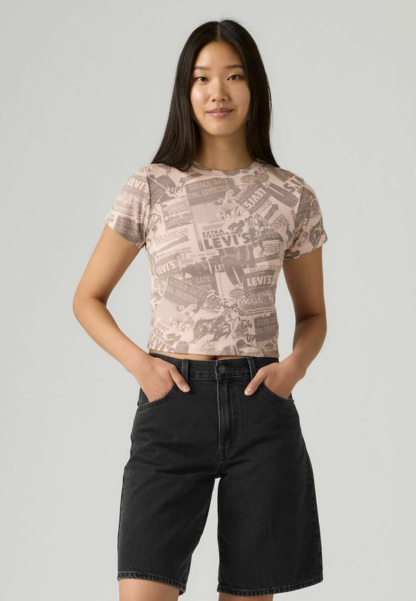 Levi's® GR ESSENTIAL SPORTY TEE ZINE COWBOY GRID - Print T-shirt - zine cowboy grid aop