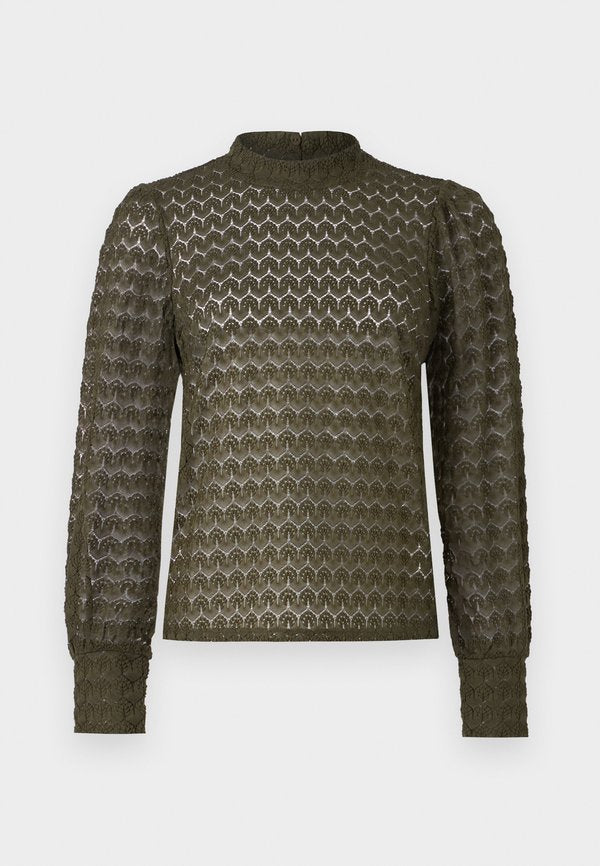 JDY JDYAVERY L/S LACE TOP JRS NOOS