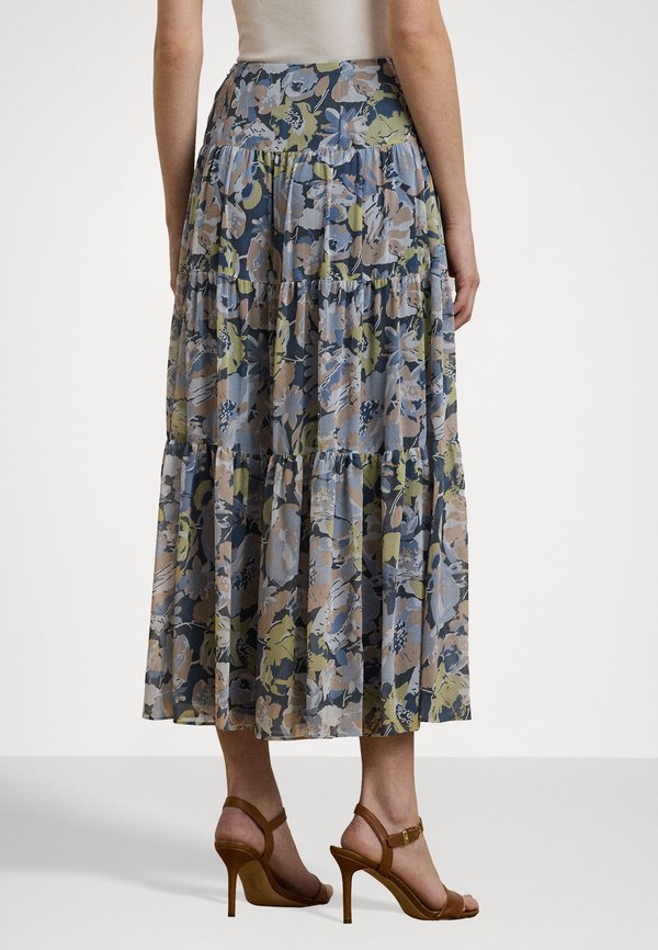 Lauren Ralph Lauren FLORAL CRINKLE GEORGETTE TIERED SKIRT
