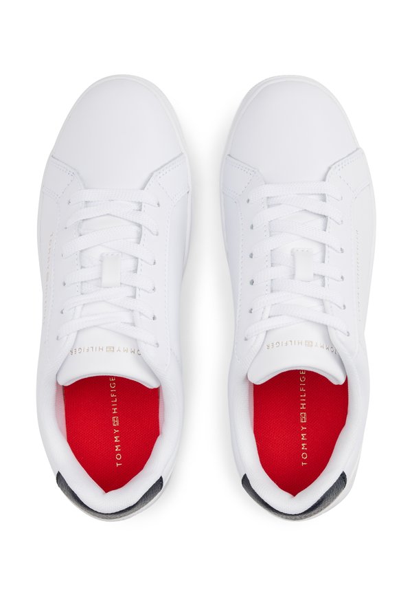 Tommy Hilfiger CONTRAST HEEL LEATHER CUPSOLE TRAINERS
