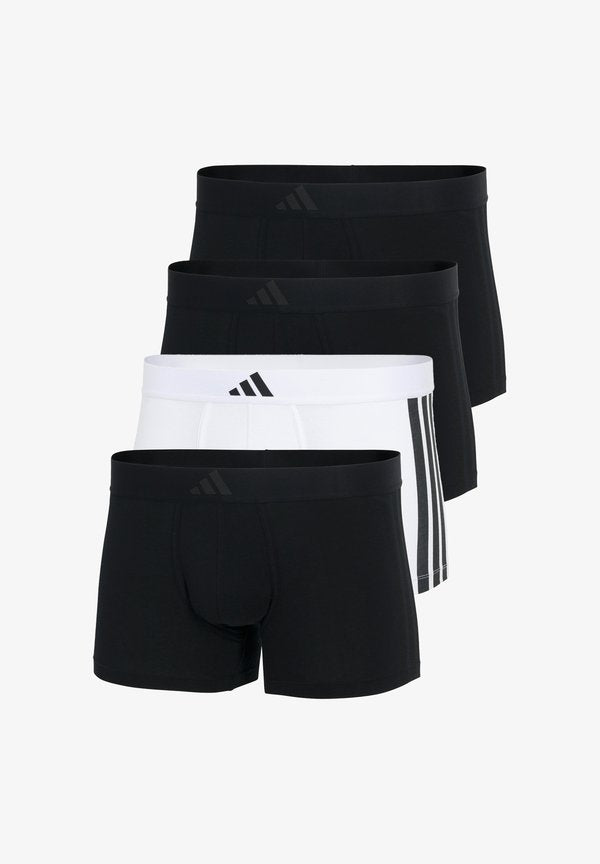 adidas Sportswear RETRO 4ER PACK ACTIVE FLEX - Trunks - schwarz weiß