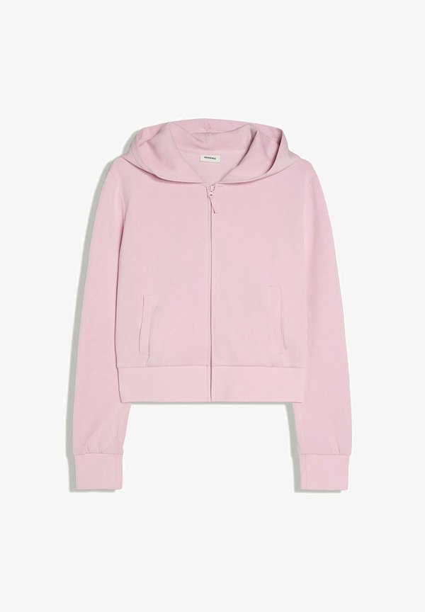 Bershka ZIP-UP HOODIE - Zip-up sweatshirt - pink
