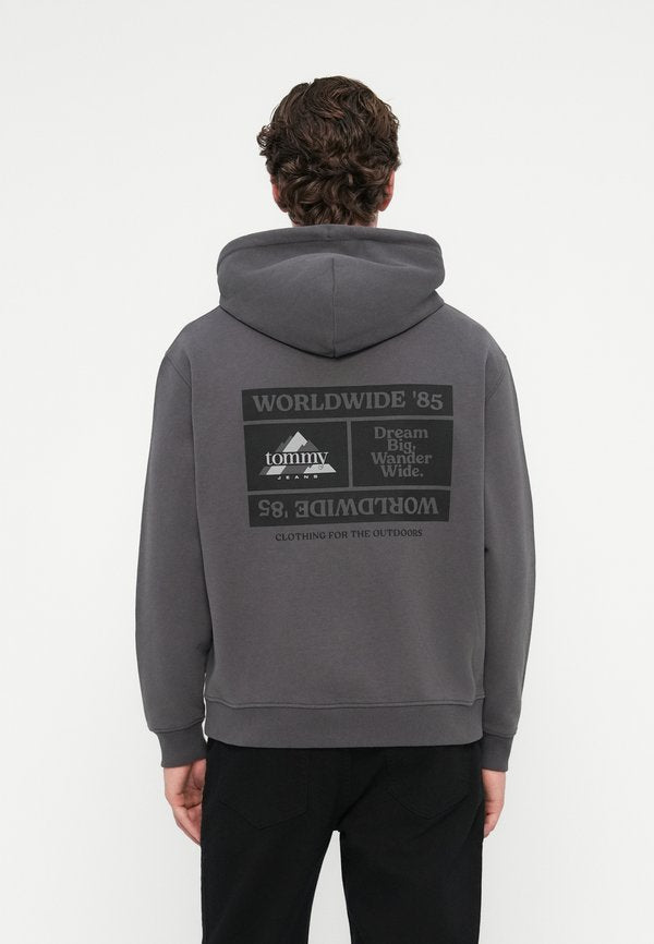 Tommy Jeans BACK GRAPHIC RELAXED TERRY ZIP-THRU HOODY
