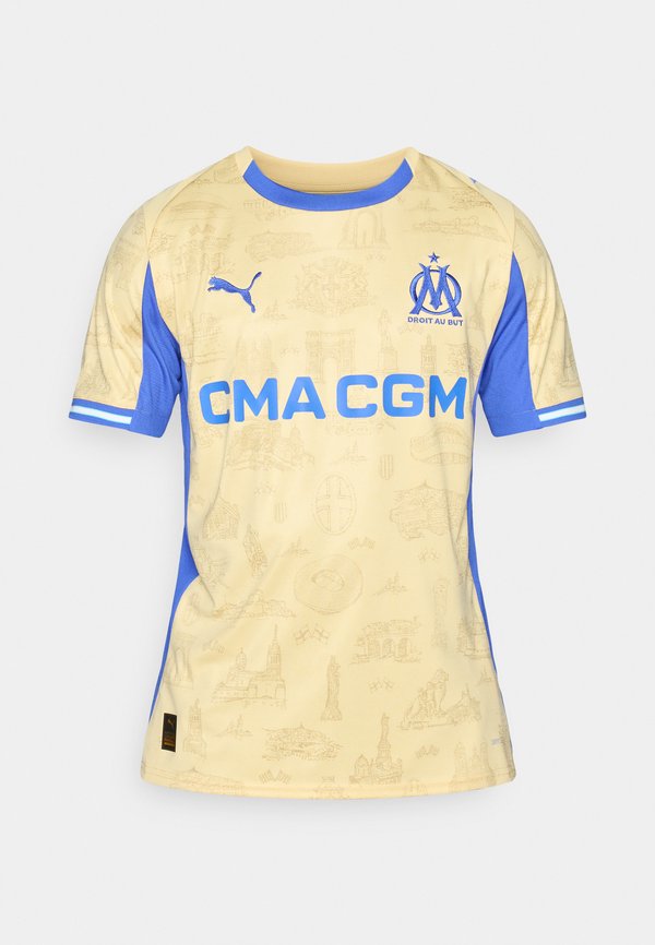 Puma OM SPECIAL EDITION REPLICA - Football jersey - light gold-coloured/royal sapphire