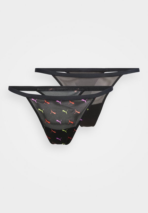 Puma WOMEN PRINTED 2 PACK - Thong - black