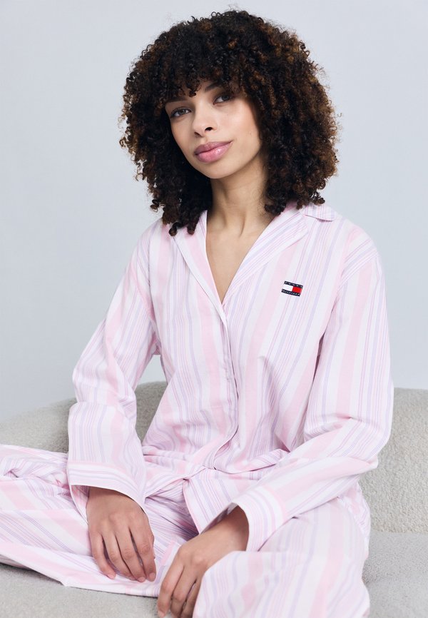 Tommy Hilfiger HERITAGE LOGO POPLIN SHIRT NIGHTDRESS