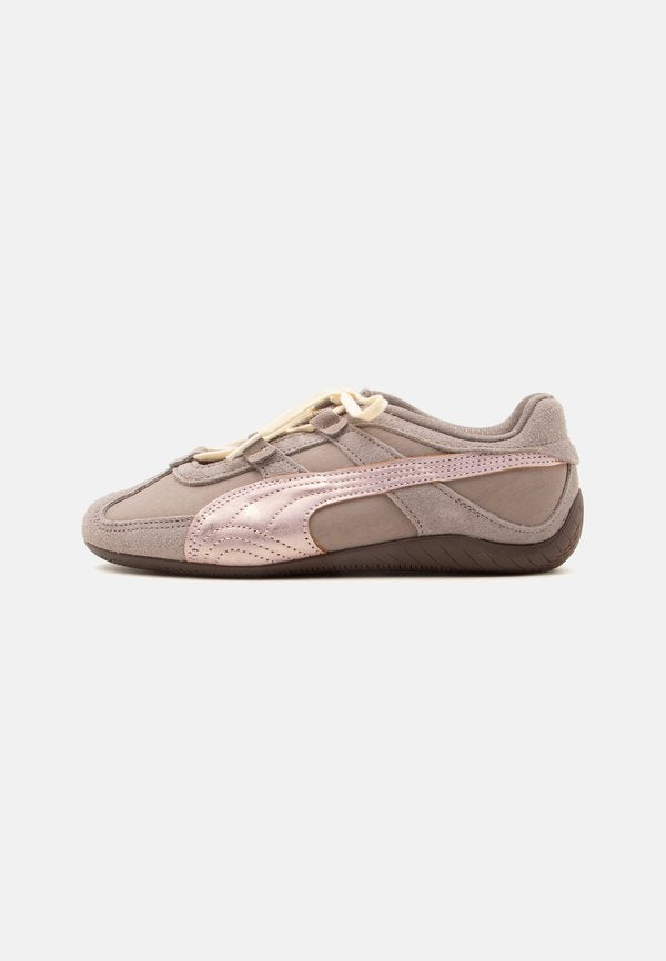 Puma SPEEDCAT GO BRUSHED LUXE - Trainers - mouse gray/powder pink