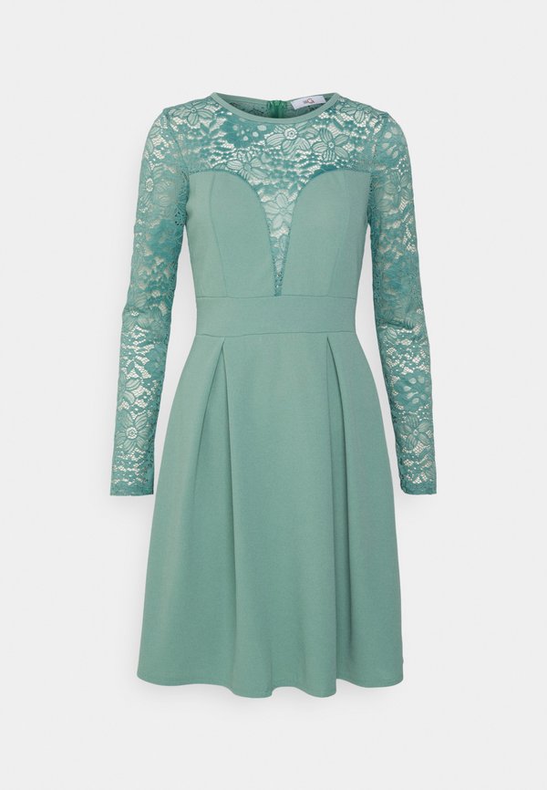 WAL G. WGXZL WEDDING - LACE TOP SKATER DRESS