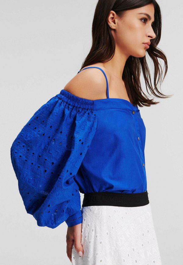 KARL LAGERFELD OFF SHOULDER EMBROIDERY