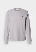 Calvin Klein Jeans WAFFLE LABEL TEE - Long sleeved top - formal gray