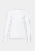 adidas Performance TECHFIT LONGSLEEVE T-SHIRT MEN - Long sleeved top - white