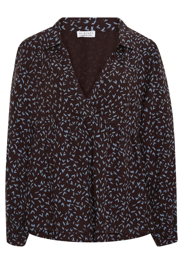 Re.draft PRINTED V-NECK ZIC ZAC