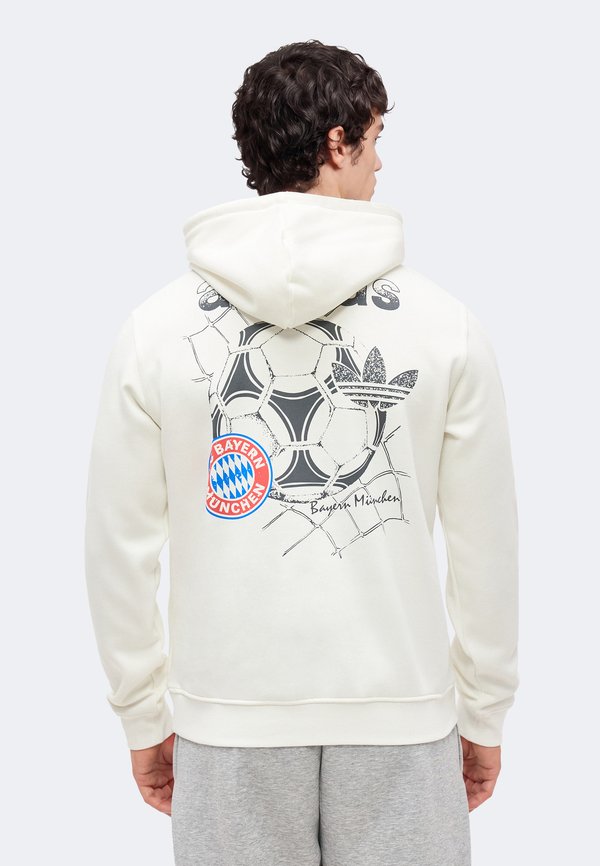 adidas Originals FC BAYERN MUENCHEN GRAPHIC HOODIE - Club wear - core white