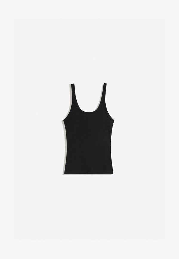Bershka RIBBED STRAPPY - TOP - Top - black
