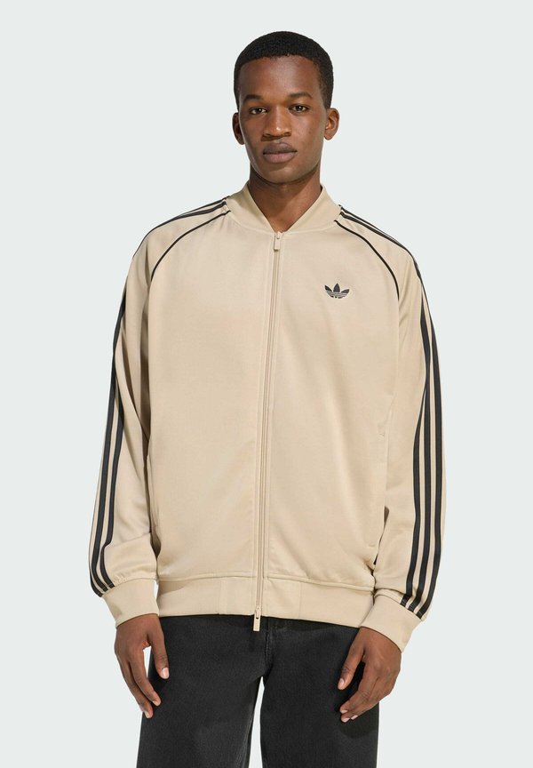 adidas Originals SST TT LOOSE - Bomber Jacket - stone khaki/black